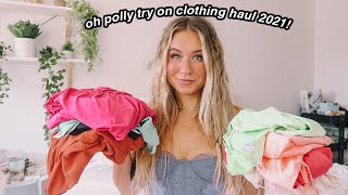 oh polly try on clothing haul 2021! ( cutest dresses)