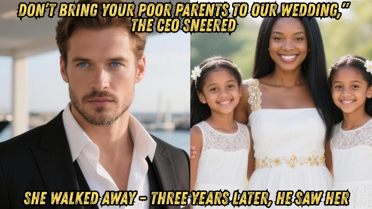 “Don’t Bring Your Poor Parents To Our Wedding,” The Millionaire CEO Sneered. She Walked Away —