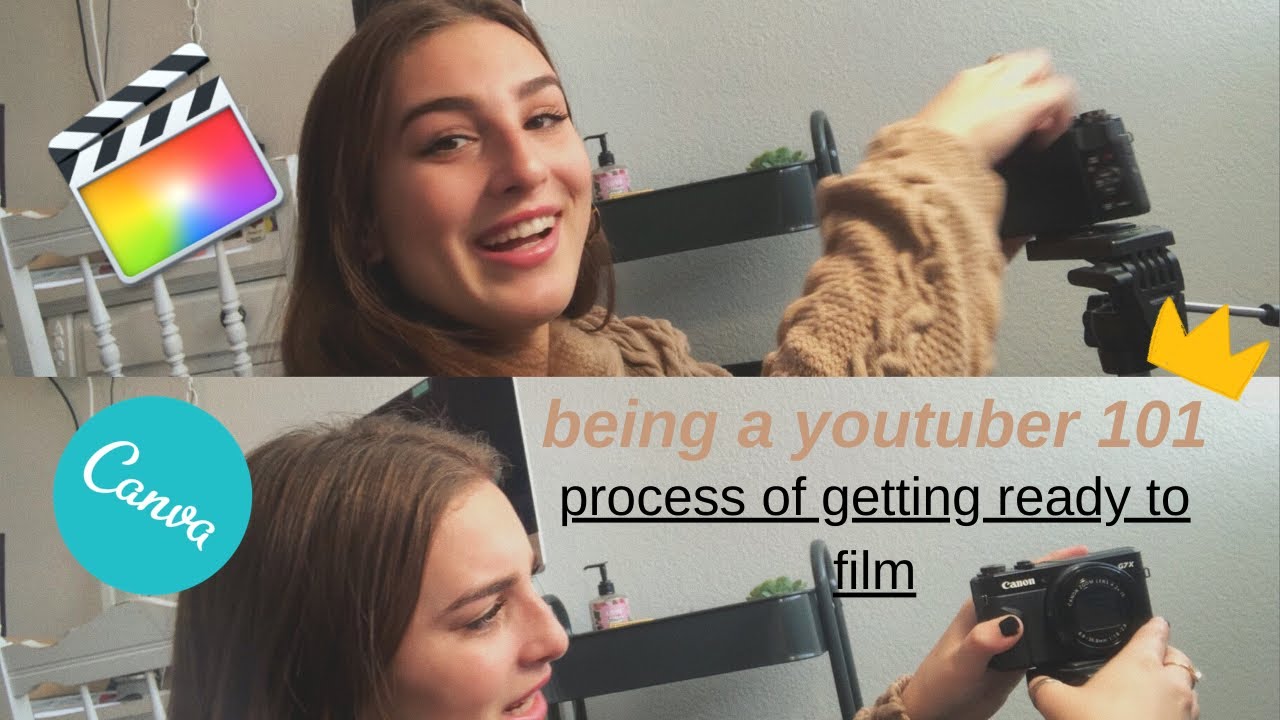 how youtubers actually film their videos (preparing, getting video