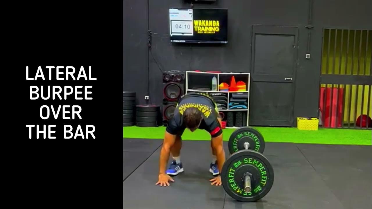 Lateral burpee over the bar YouTube