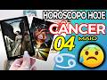 VOCÊ VAI DESMAIAR ❗️😰 NAS PRÓXIMAS 58 HORAS⏳ Câncer ♋ 4 Maio 2026 | Horoscopo do dia de hoje ♋ Tarot