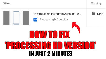 How To Fix "Processing Hd Version" Problem On Youtube | Processing Hd Version Sd Complete Stuck