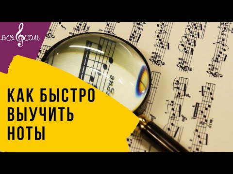 Видео: Как быстро выучить ноты в скрипичном и басовом ключе