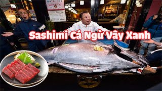 Sashimi Cá Ngừ Vây Xanh - Cách Người Nhật Xẻ Thịt Cá Ngừ Làm Sashimi