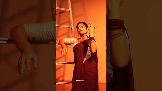 Rs Priyaduraisami Cute Maroon Saree Dance When I Become Over Ah Song Shorts Rs Editzz