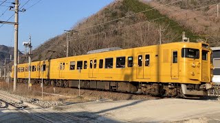 岡山地区115系 G-03編成(食パン) 　＠伯備線