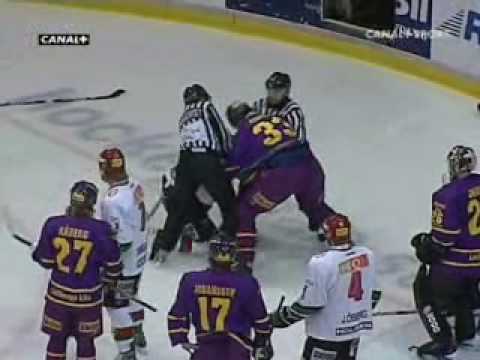 Elitserien   Färjestad   HockeyFight Chara vs Hinote