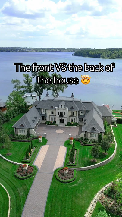 Enormous custom limestone estate with negative edge pool, overlooking Orchard Lake!  #luxury #homes
