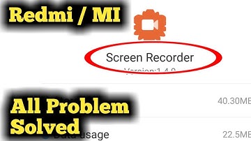 Fix Redmi/Mi Screen Recorder App Not Working & All Problem Solved 2024