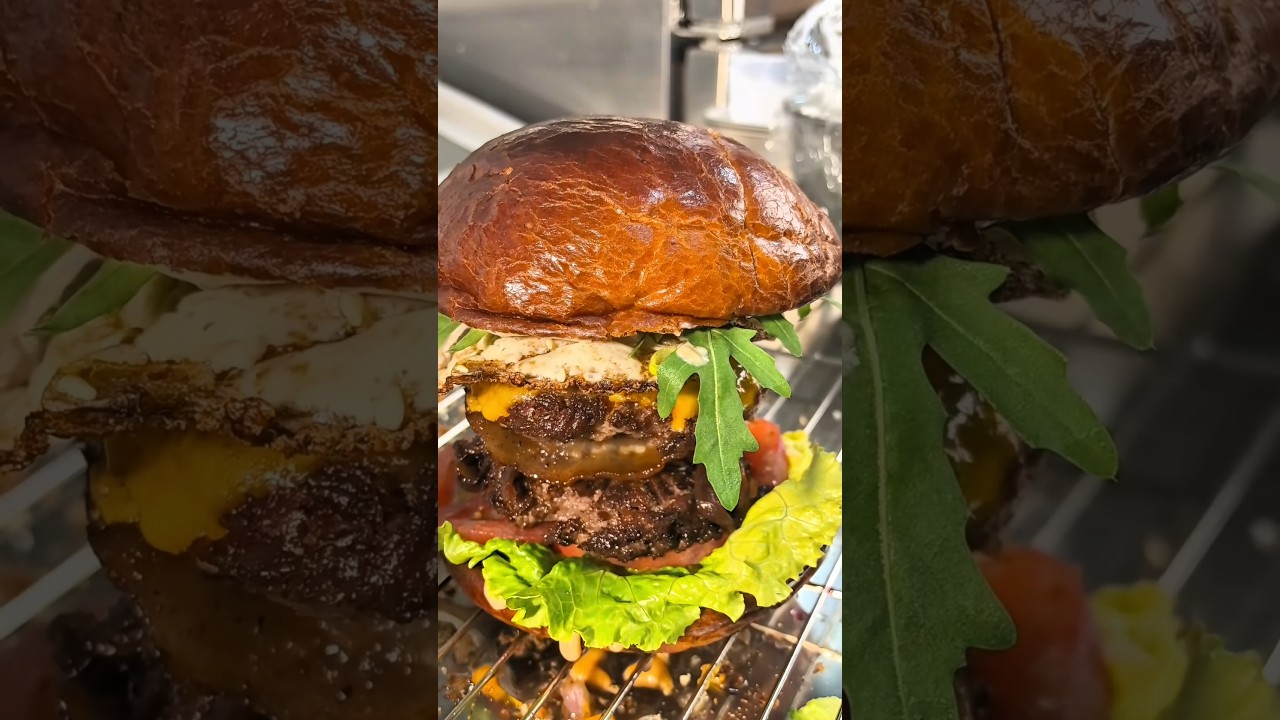 Crafting the Classic Double Wagyu Giant Burger 🍔​ - YouTube