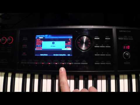 Roland FA06 Tutorial Change the Default Startup Studio Set and Song