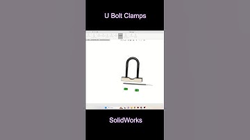 U Bolt Clamp #solidworks #holewizard #cad  #animation #shorts #automobile #3dprinting  #cnc #drawing