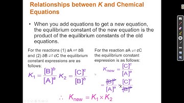 13.2 Equilibrium Constants