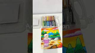 Mewarnai Pakai Crayon 18 Warna #crayontiti #belajarmewarnai #crayonisi18 #rekomendasicrayon
