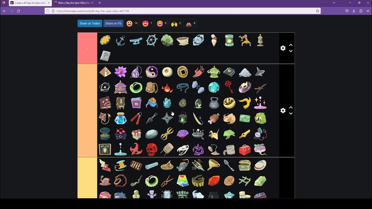 Slay the Spire Relic Tier List YouTube
