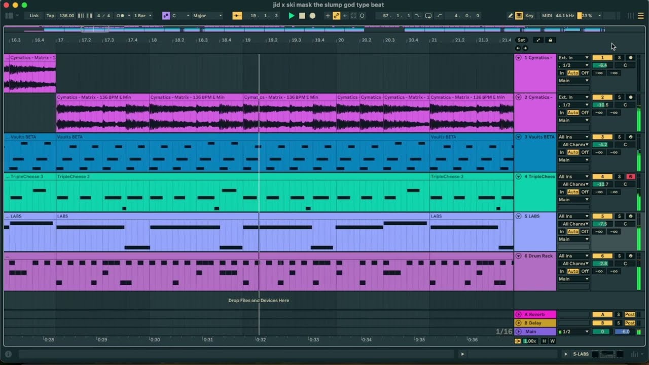 ski mask the slump god type beat in ableton vol. 2
