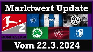 Marktwert Update der 2.Bundesliga. Platz 7-12  (2 von 3)