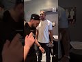 Anthony Joshua linked up with Khabib and Usman Nurmagomedov in EPIC conversation at PFL MMA