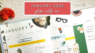 January 2023 Planner Setup | Ink Bucket Planner 2023 Setup | Monthly Plan With Me | Sanjana Raj