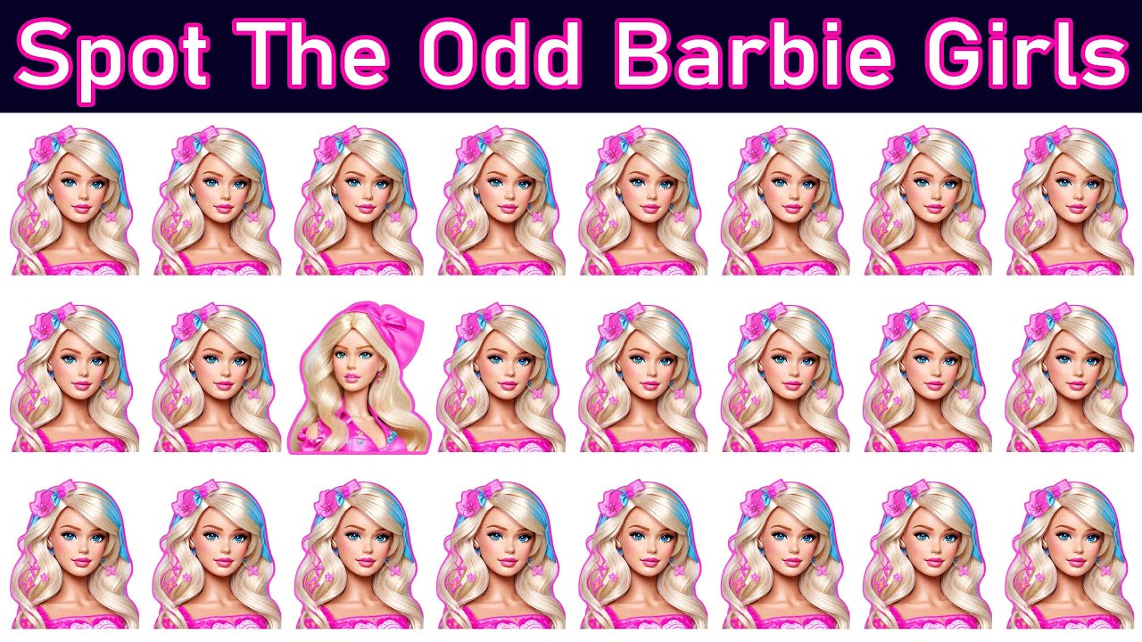 Can You Spot the Odd One Out Barbie quiz 82 Spot The Difference