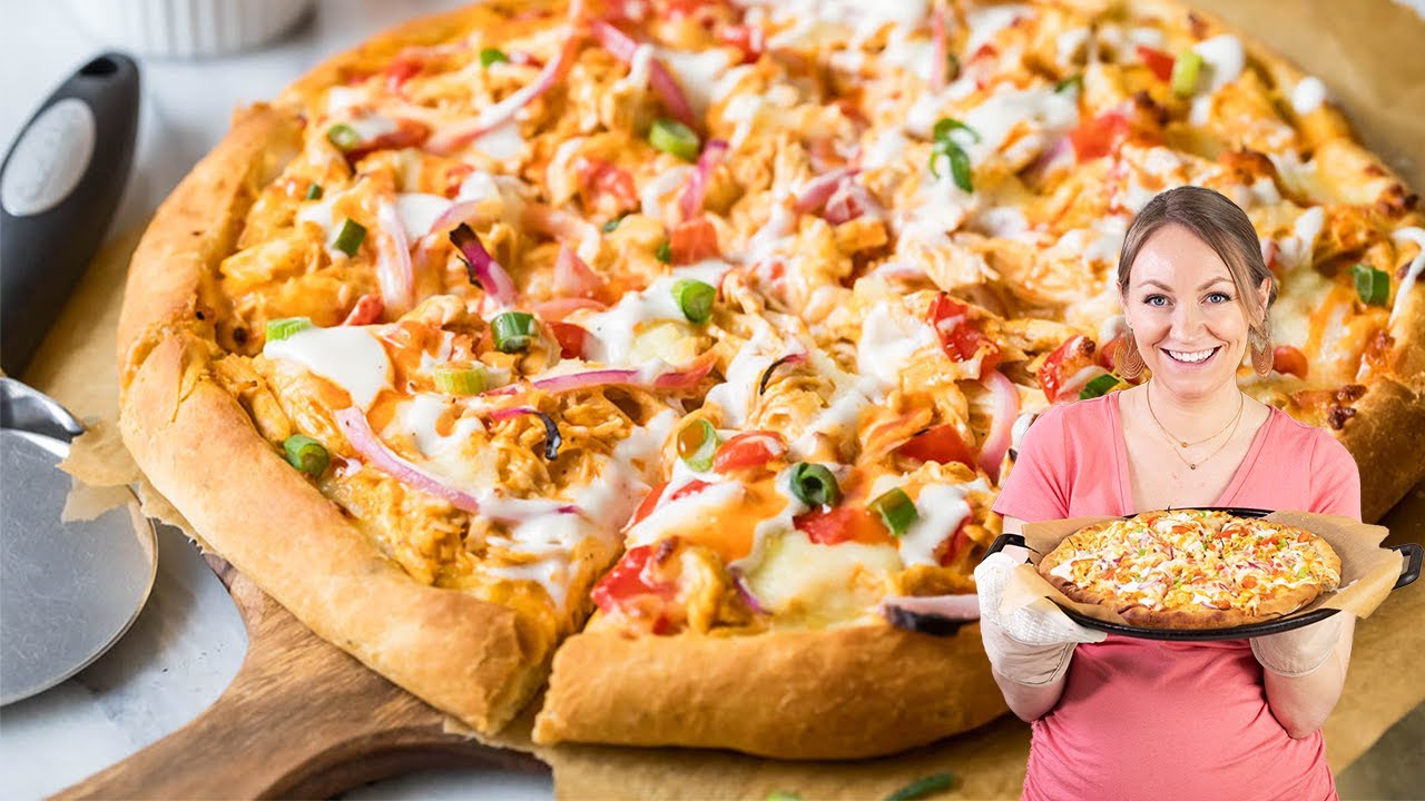 The Tastiest Pizza Inspired by Buffalo Chicken Dip - YouTube