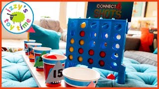 Happy the Hamster, Connect Four, and a DIY BUCKET GAME! Fun Toys !