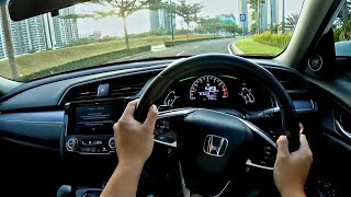 Driving POV HONDA CIVIC TURBO 1.5 CVT 2017 | Acceleration - Handling City & Highway Test Drive ASMR