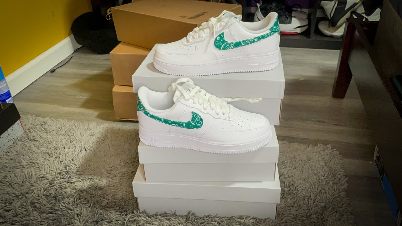 NIKE AIR FORCE 1 “ESSENTIALS GREEN PAISLEY” UNBOXING & REVIEW