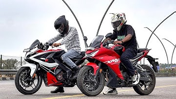 2025 BAJAJ PULSAR RS 200...VS.. HERO KARIZMA XMR 210!! DRAG RACE 💥🔥WHAT WOULD RS DO 😱