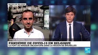 Covid-19 en Belgique : le port du masque obligatoire dans la région de Bruxelles