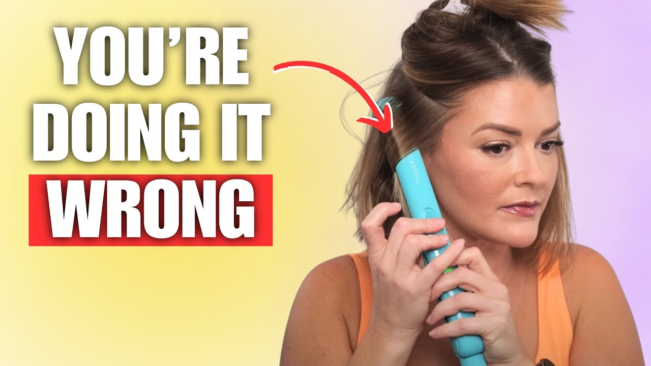 How To Curl OR Smooth Your Hair With A Flat Iron & Love It Every ...