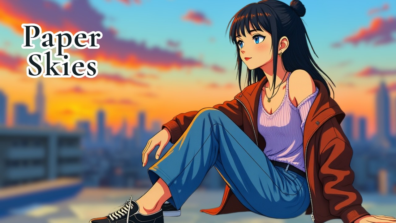 Paper Skies Lo Fi Dreamwave | Japanese Urban Reflections & Focus