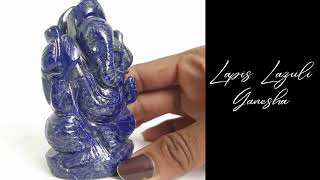 SOLD Lapis Ganesh ji/ Natural Lapis Lazuli Gemstone Ganesha Statue