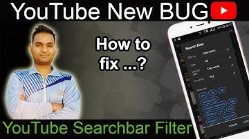 YouTube new BUG in Search Filter 2019 | YouTube searchbar videos filter option not working