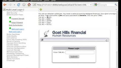 WebGoat - Multi Level Login 2