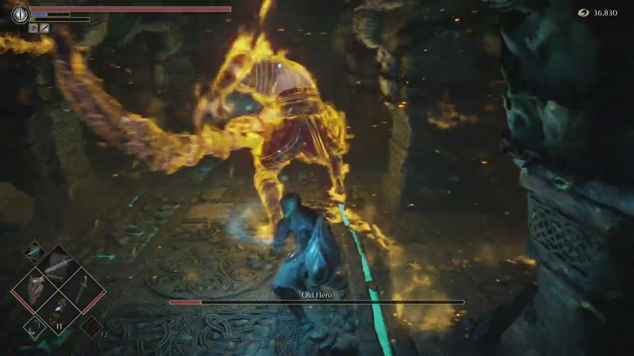 How to beat old hero in demons soul