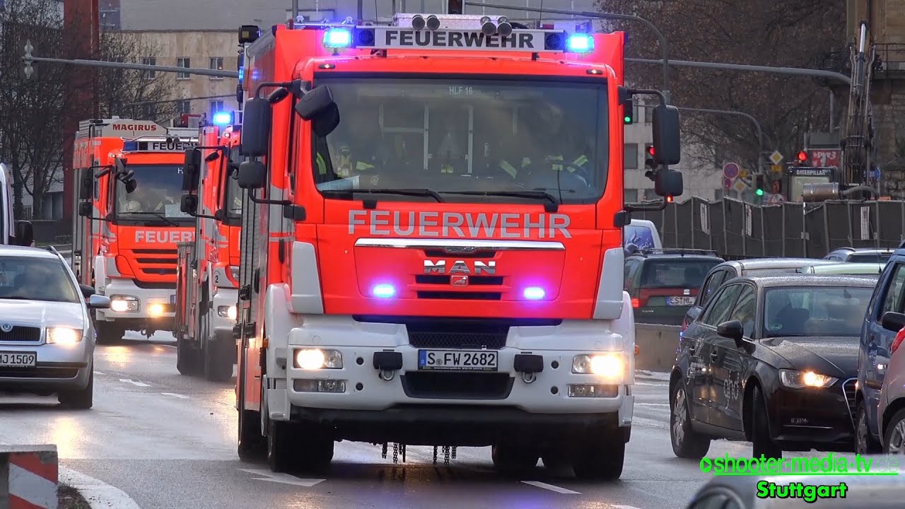 BIG BLUELIGHT & SIREN SHOW] - STUTTGART - (Feuerwehr, DRK, Polizei