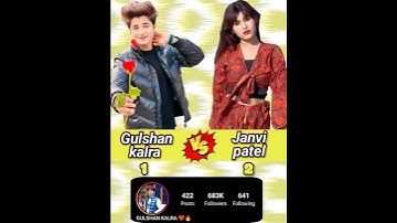 Gulshan kalra vs Janvi patel Comparison video ❓#gulshankalra #jaanvipatel #pragativerma