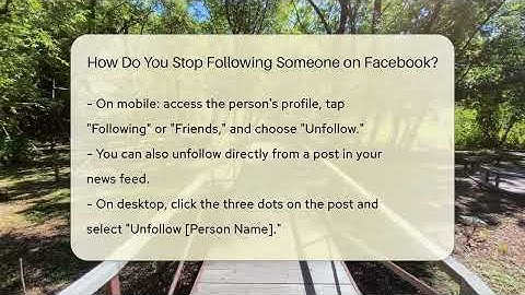 How Do You Stop Following Someone on Facebook? - Everyday-Networking