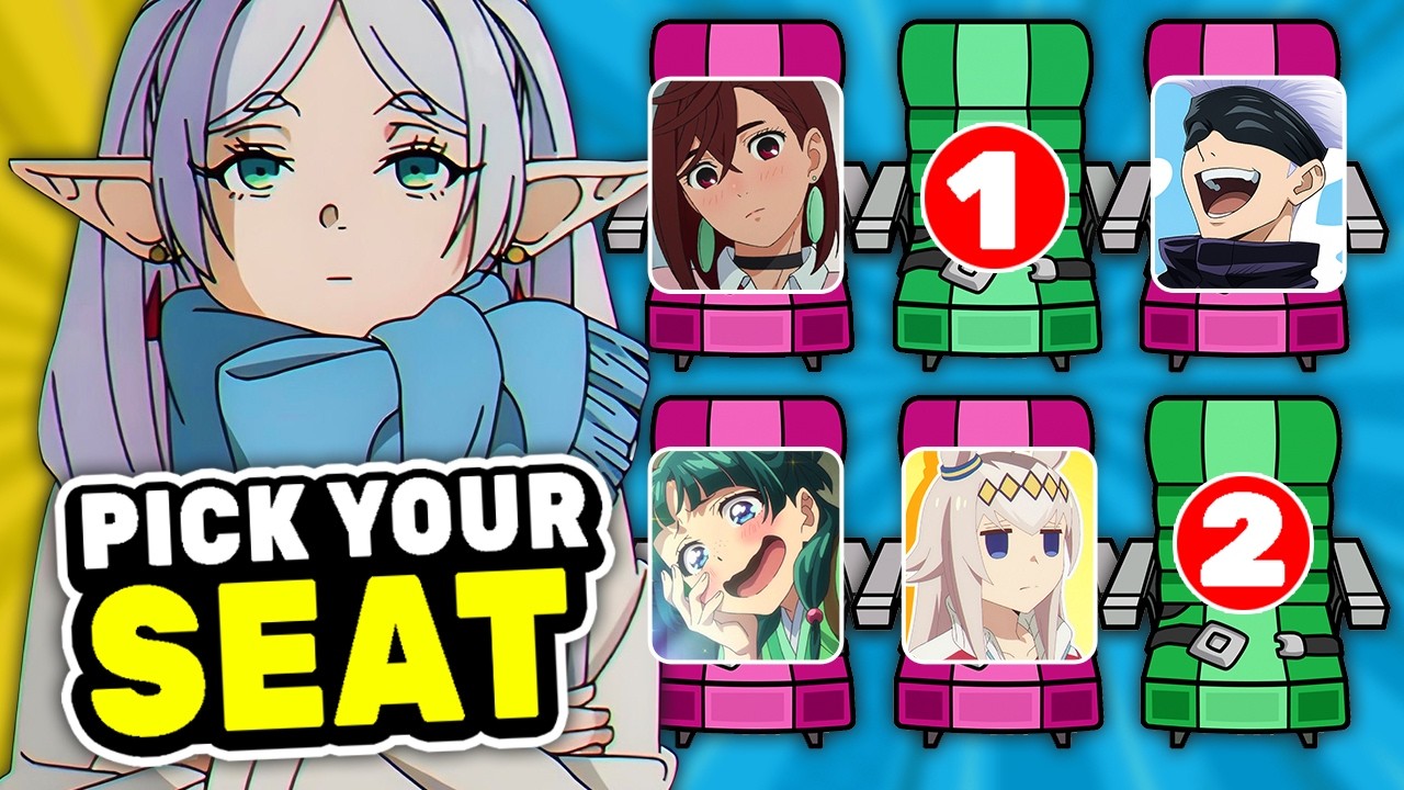 WOULD YOU SIT NEXT TO THEM? 🪑 Anime Character Seat Challenge | Anime Quiz