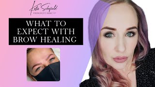 How to get perfect HEALED BROWS!  MICROBLADING aftercare