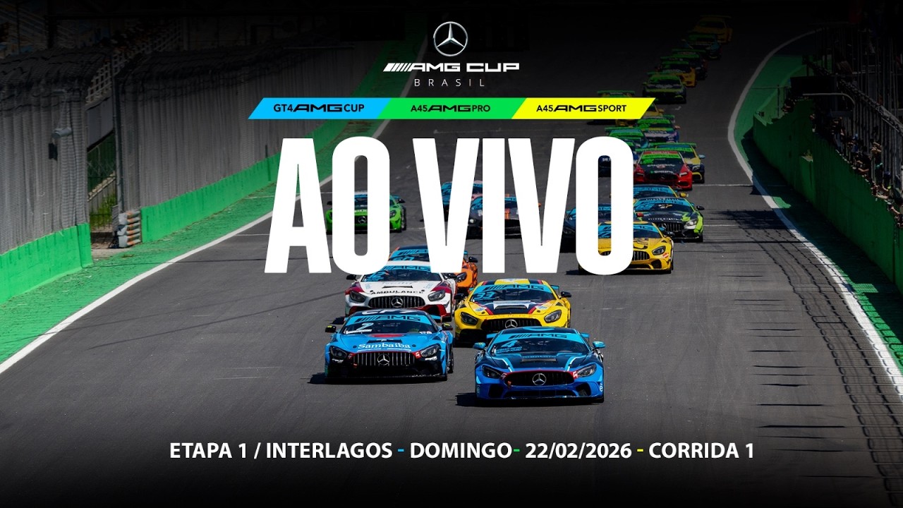 🔴 AMG CUP BRASIL | Corrida 1 | 1ª Etapa 2026 | Interlagos (SP) | Ao ...
