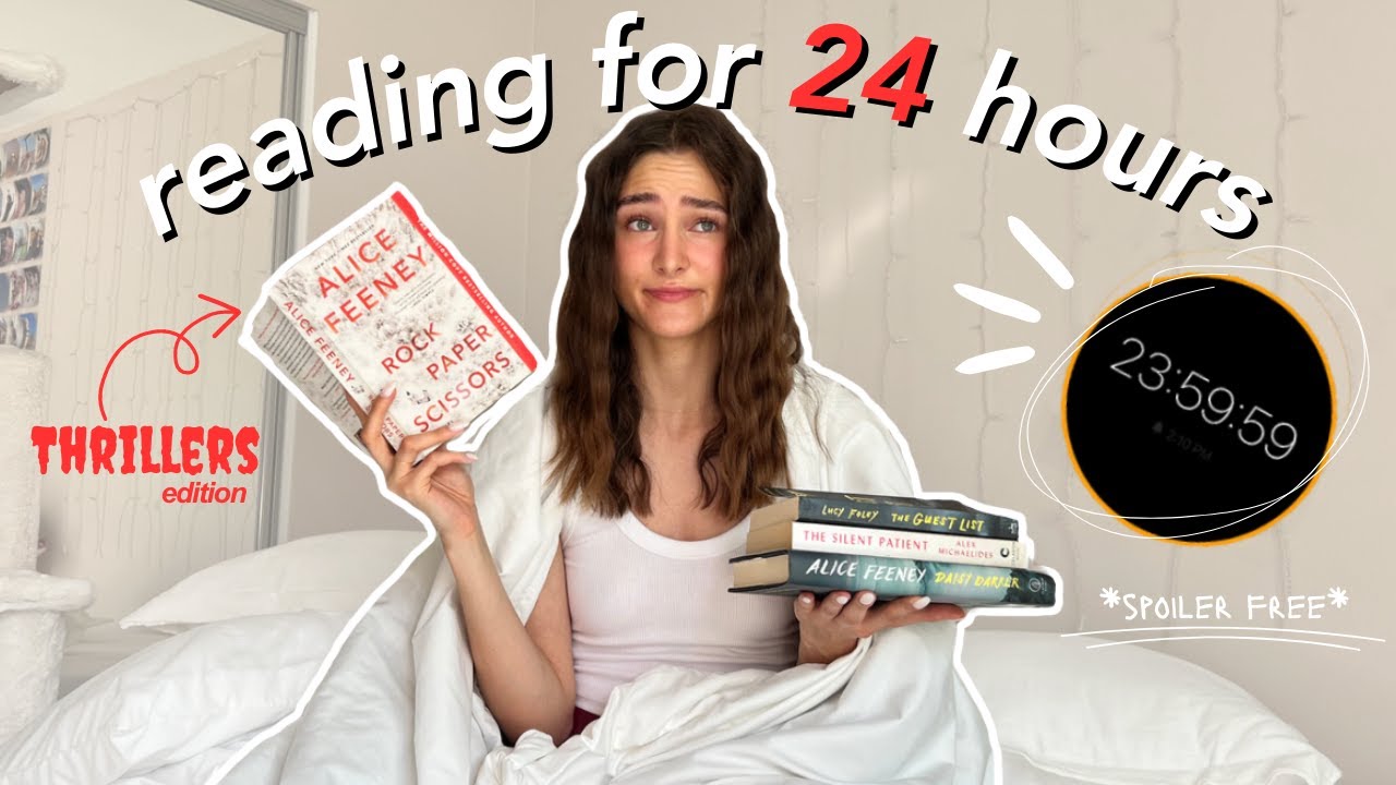 reading thrillers for 24 hours straight | spoiler free reading vlog ...