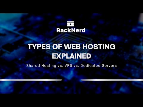 Types of Web Hosting EXPLAINED -- Shared Hosting vs. VPS vs. Dedicated Servers