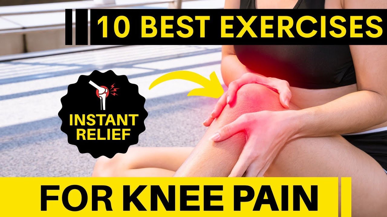 10 Amazing Exercises for KNEE PAIN RELIEF 👍 Easy Exercise for Knee Pain ...