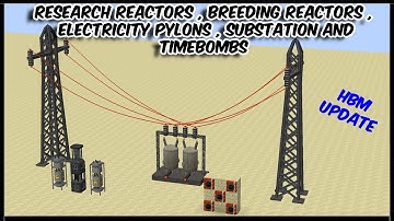 Research Reactor & Breeding Reactors, Electricity Pylons & Substations and Time Bombs || HBMs Mod