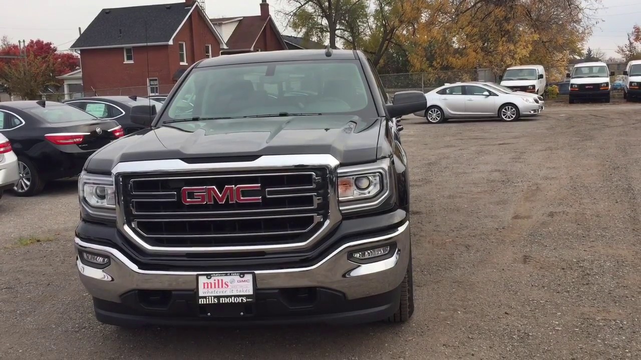 2017 GMC Sierra 1500 SLE 4WD Double Cab Kodiak Edition Black Stock