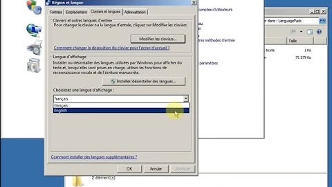 How to change language in Windows Server 2008 R2