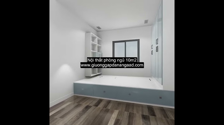 Nội thất phòng ngủ 10m2 thông minh hiện đại - Giường gấp AAD