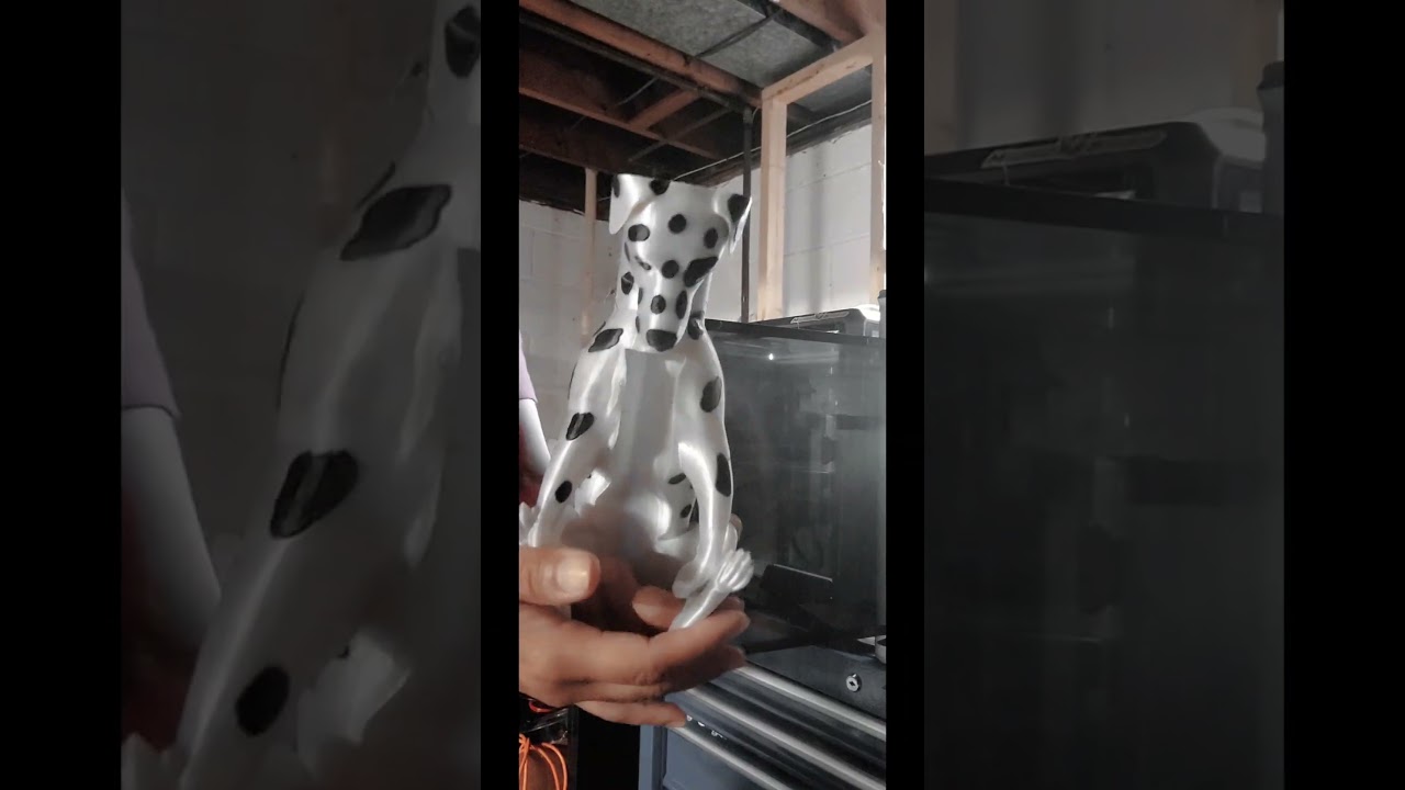 🐾 Watch This Dalmatian Print Come to Life in 18 Seconds! | 3D Printing Magic
